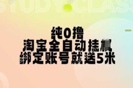 实战纯0撸，淘宝全自动挂JI，授权登录就得5米，多号多赚【揭秘】11-05冒泡网