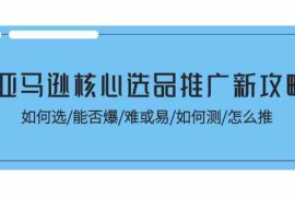 实战亚马逊核心选品推广新攻略！如何选/能否爆/难或易/如何测/怎么推便宜07月06日福缘网VIP项目