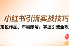 2024最新小红书引流实战技巧：定位作品、布局账号，掌握引流全攻略10-16福缘网