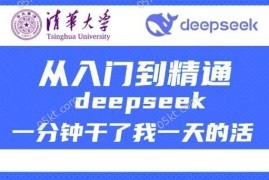 每天清华大学讲DeepSeek最全教程，从入门到精通，deepseek一分钟干了我一天的活02-23冒泡网
