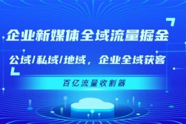 每天企业新媒体全域流量掘金：公域/私域/地域企业全域获客百亿流量收割器便宜07月18日福缘网VIP项目