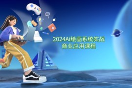2024最新（11828期）2024Ai绘画系统实战商业应用课程，从零基础到精通系统教学（57节）便宜07月29日中创网VIP项目