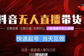 赚钱直播玩法项目，抖音无人直播带货，小白就可以轻松上手，真正实现月入过万的项目