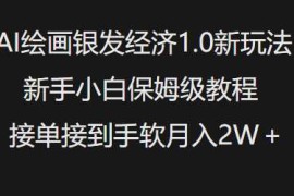 每日AI绘画银发经济1.0最新玩法，新手小白保姆级教程接单接到手软月入1W02-17冒泡网