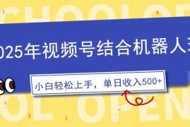 简单项目（14128期）2025年视频号结合机器人玩法，操作简单，5分钟一条原创视频，适合零基&#8230;02-09中创网