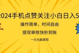 最新项目（11778期）2024新项目手机DY点爱心小白日入500+便宜07月25日中创网VIP项目