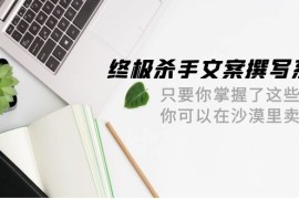 很火文案写作项目，终极 杀手文案-撰写系统 只要你掌握了这些秘诀 你可以在沙漠里卖沙子-42节