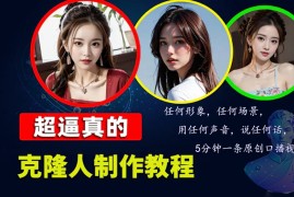最新项目（13053期）数字人2.0，2024下半年最火项目，无限免费生成视频，任何场景，用任何&#8230;10-21中创网