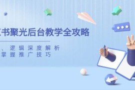 简单项目（14114期）小红书聚光后台教学全攻略，功能、逻辑深度解析，助你掌握推广技巧03-22中创网
