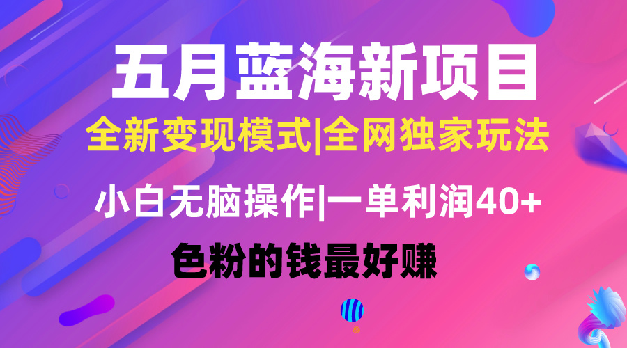 热门热门给力项目项目,五月蓝海项目全新玩法,小白无脑操作,一天几分钟,矩阵操作,月入4万+