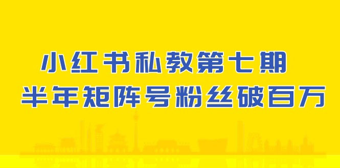 赚钱小红书项目,(10650期)小红书-私教第七期,小红书90天涨粉18w,1周涨粉破万 半年矩阵号粉丝破百万
